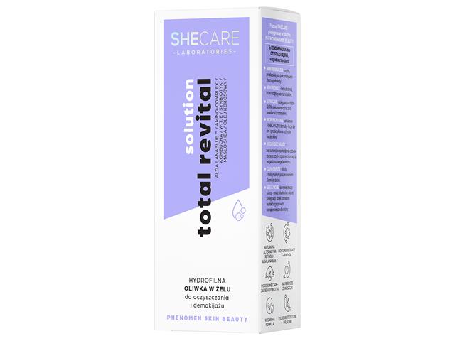 SHECARE LABORATORIES TOTAL REVITAL SOLUTION Hydrofilna Oliwka w żelu do oczyszczania i demakijażu interakcje ulotka oliwka - 95 g