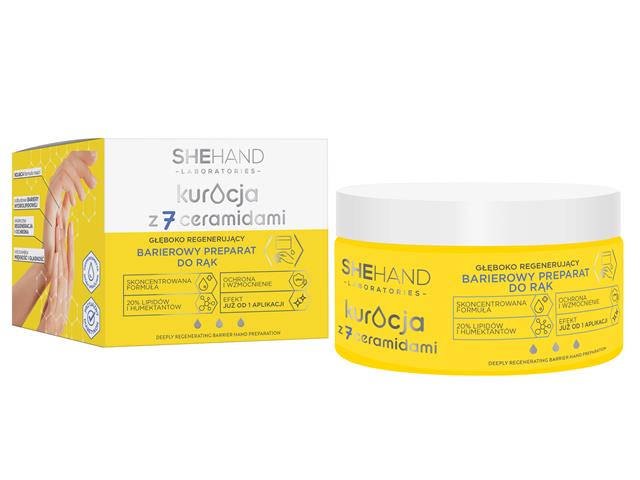 SHEHAND LABORATORIES Kuracja z 7 ceramidami głęboko regenerujący barierowy preparat do rąk interakcje ulotka maść - 80 g