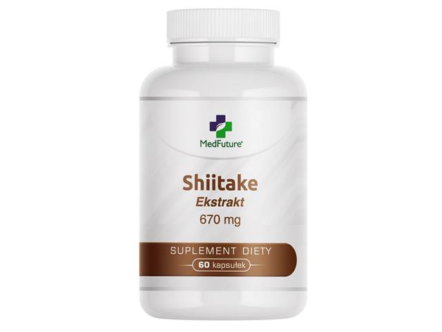 Shiitake Ekstrakt 670 mg interakcje ulotka kapsułki  60 kaps.