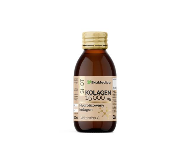Shot Kolagen 15000 mg interakcje ulotka płyn  100 ml