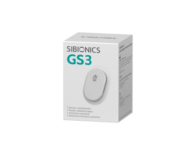 Sibionics GS3 System ciągłego monitorowania glukozy interakcje ulotka zestaw 1 zest.