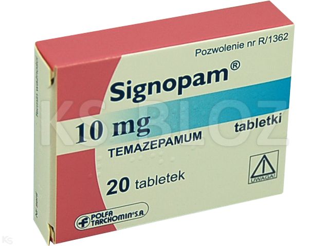 Signopam interakcje ulotka tabletki 10 mg 20 tabl. (1x20)