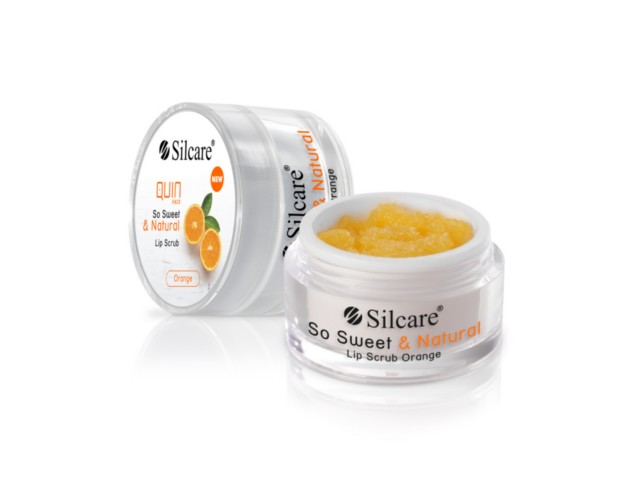 SILCARE Quin Face So Sweet&Natural Lip Scrub Orange interakcje ulotka peeling  15 g