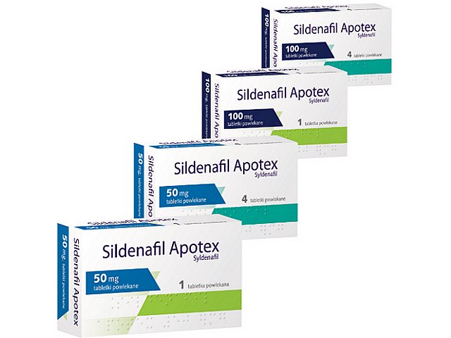 Sildenafil Apotex interakcje ulotka tabletki powlekane 100 mg 1 tabl.