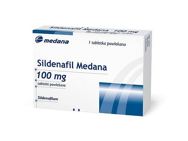 Sildenafil PPH (Sildenafil Medana) interakcje ulotka tabletki powlekane 100 mg 1 tabl. | blister