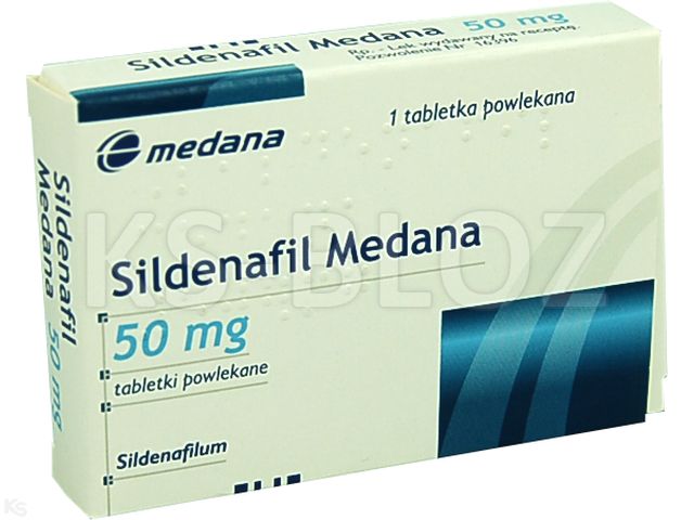 Sildenafil PPH (Sildenafil Medana) interakcje ulotka tabletki powlekane 50 mg 1 tabl. | blister