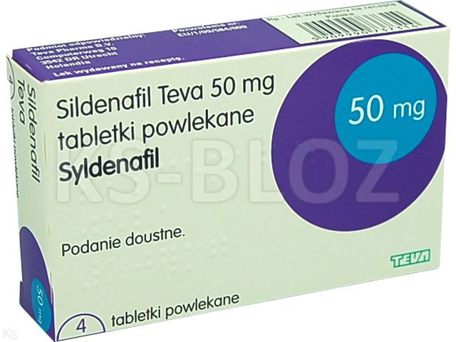 Sildenafil Teva interakcje ulotka tabletki powlekane 50 mg 4 tabl. | blister