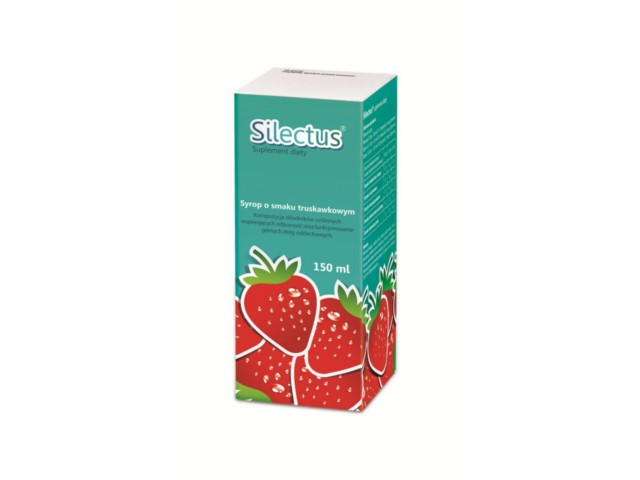 Silectus Syrop o smaku truskawkowym interakcje ulotka syrop - 150 ml