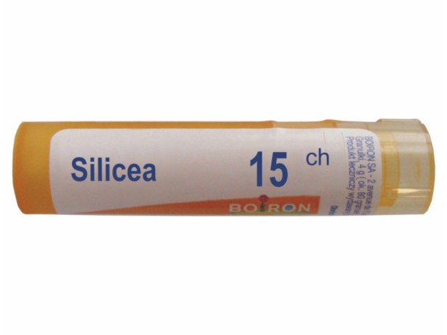 Silicea 15 CH interakcje ulotka granulki  4 g