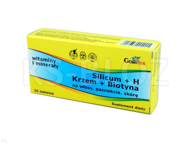 Silicum + H interakcje ulotka tabletki  30 tabl.