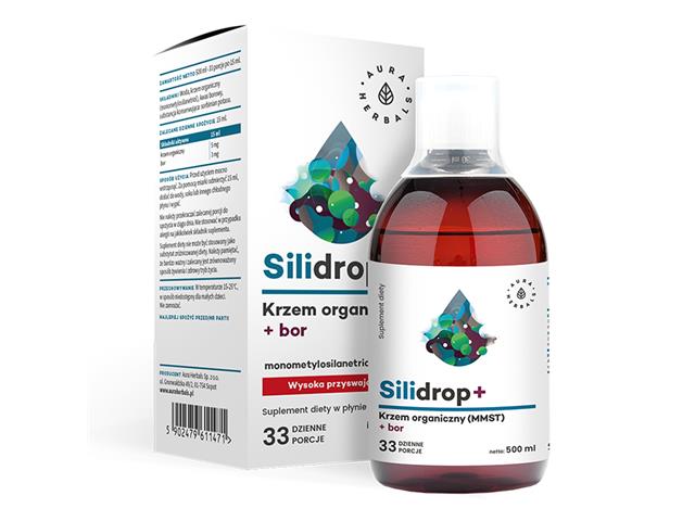 Silidrop + Bor interakcje ulotka płyn  500 ml