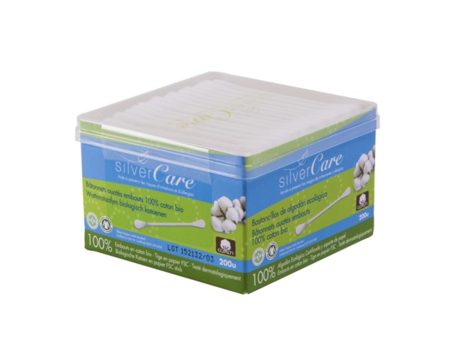 Silver Care Patyczki higieniczne do uszu 100% organicznej bawełny interakcje ulotka   200 szt.