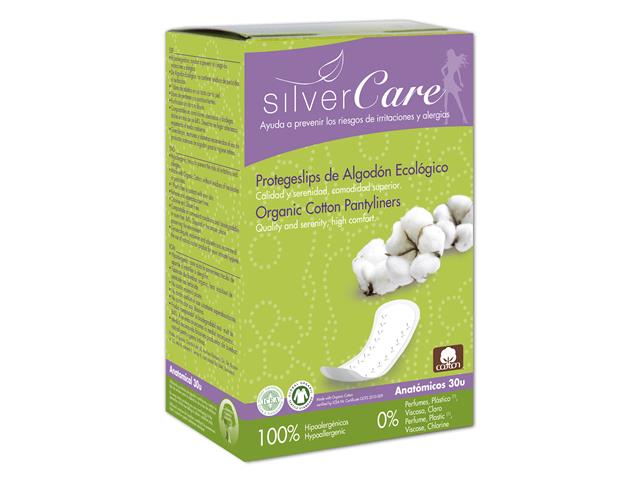 Silver Care Wkładki higieniczne o anatomicznym kształcie 100% bawełny organicznej interakcje ulotka wkładka higieniczna  30 szt.