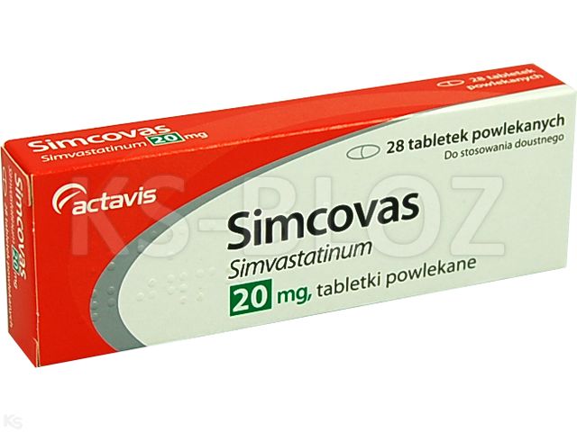 Simcovas interakcje ulotka tabletki powlekane 20 mg 