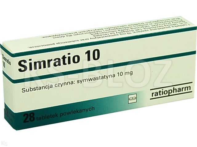Simratio 10 interakcje ulotka tabletki powlekane 10 mg 28 tabl. | 2 blist.po 14 szt.