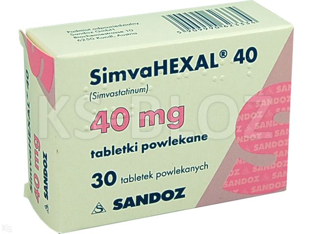 Simvahexal 40 interakcje ulotka tabletki powlekane 40 mg 