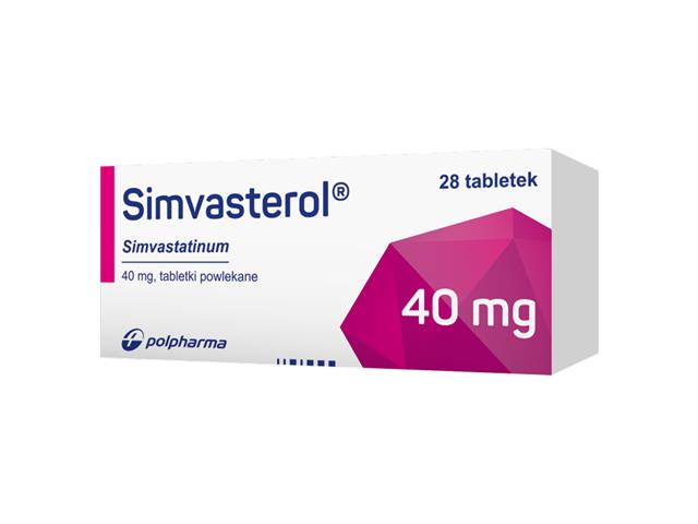 Simvasterol interakcje ulotka tabletki powlekane 40 mg 28 tabl. | 4 blist.po 7 szt.