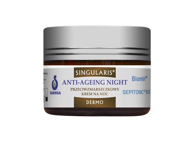 Singularis Dermo Anti-Ageing Night Krem przeciwzmarszczkowy na noc interakcje ulotka krem  50 ml