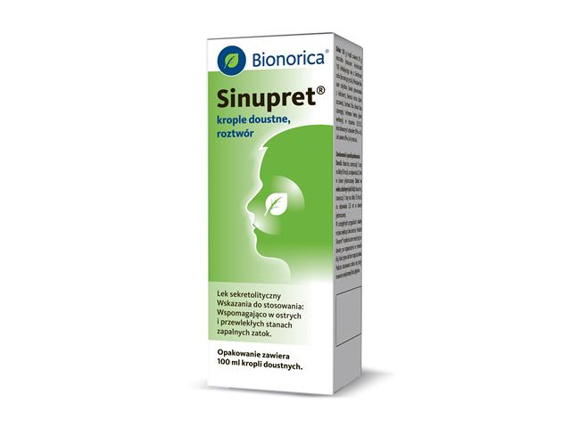 Sinupret interakcje ulotka krople doustne, roztwór  100 ml (but.)