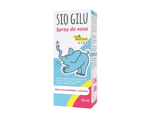 Sio Gilu Spray do nosa kids interakcje ulotka spray do nosa  20 ml