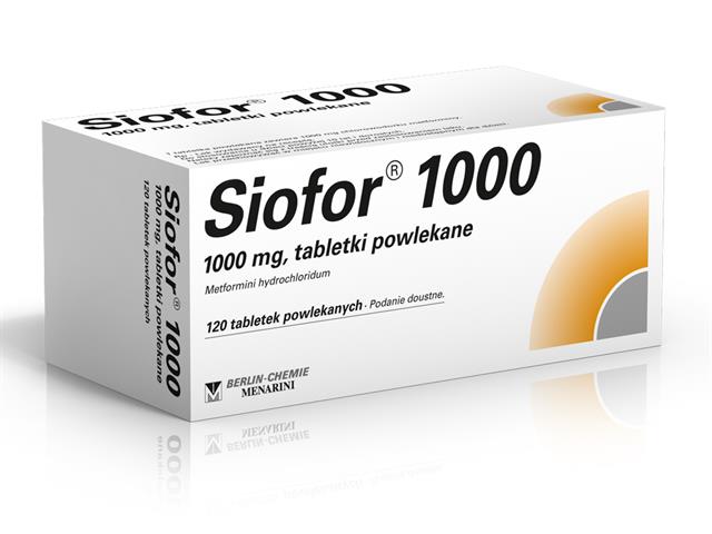 Siofor 1000 interakcje ulotka tabletki powlekane 1 g 120 tabl. | 8 blist.po 15 szt.