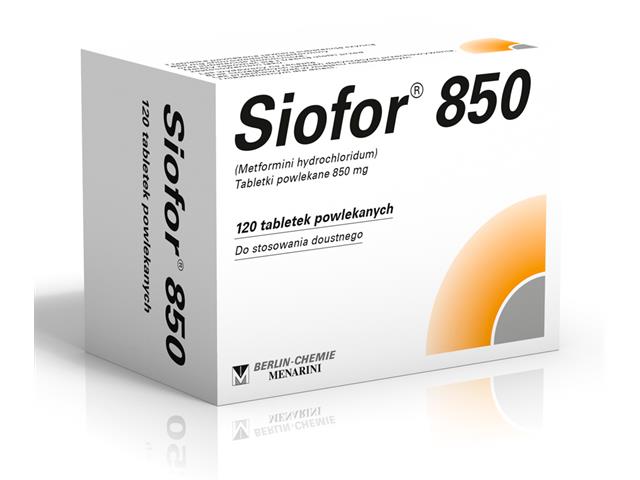 Siofor 850 interakcje ulotka tabletki powlekane 850 mg 