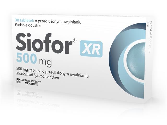 Siofor XR 500 mg interakcje ulotka tabletki o przedłużonym uwalnianiu 500 mg 