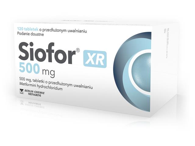 Siofor XR 500 mg interakcje ulotka tabletki o przedłużonym uwalnianiu 500 mg 