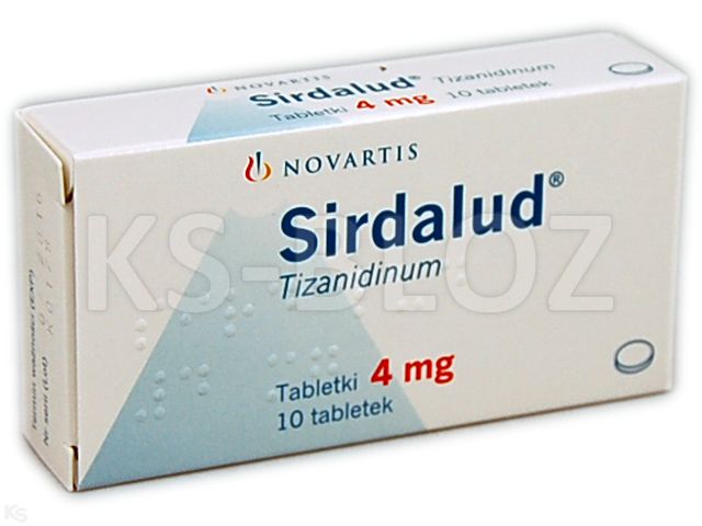 Sirdalud interakcje ulotka tabletki 4 mg 10 tabl.