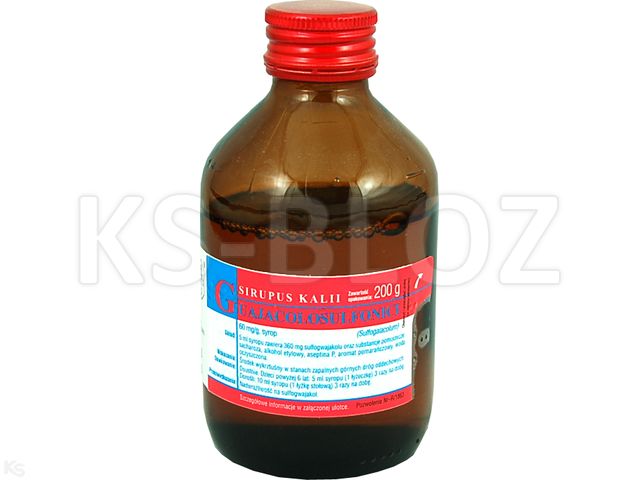 Sirupus Kalii Guajacolosulfonici interakcje ulotka syrop 60 mg/g 200 g