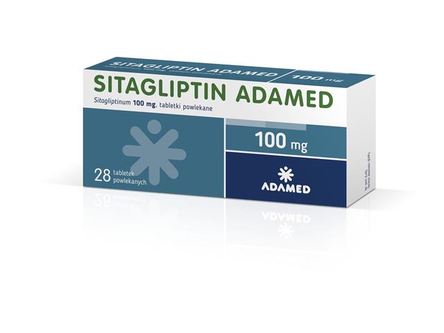 Sitagliptin Adamed interakcje ulotka tabletki powlekane 100 mg 