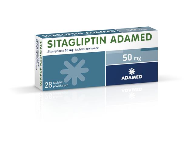 Sitagliptin Adamed interakcje ulotka tabletki powlekane 50 mg 28 tabl.