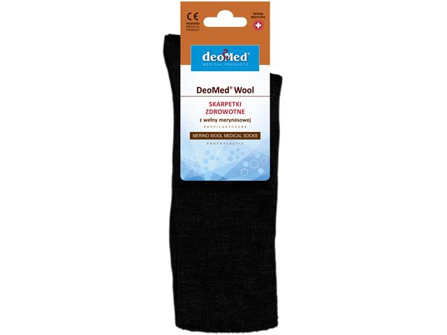 Skarpetki DEOMED WOOL rozm. 43-46 czarne interakcje ulotka skarpeta - 1 szt. (para)
