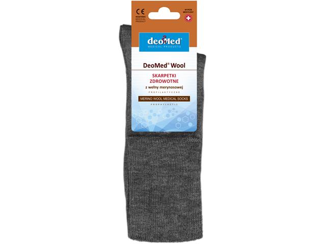 Skarpetki DEOMED WOOL rozm. 43-46 szare interakcje ulotka skarpeta - 1 szt. (para)