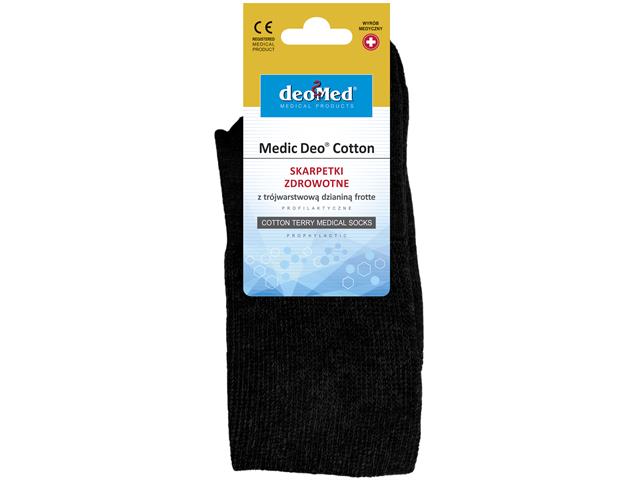 Skarpety MEDIC DEO COTTON rozm.44-46czarny interakcje ulotka skarpeta  1 szt. (para)