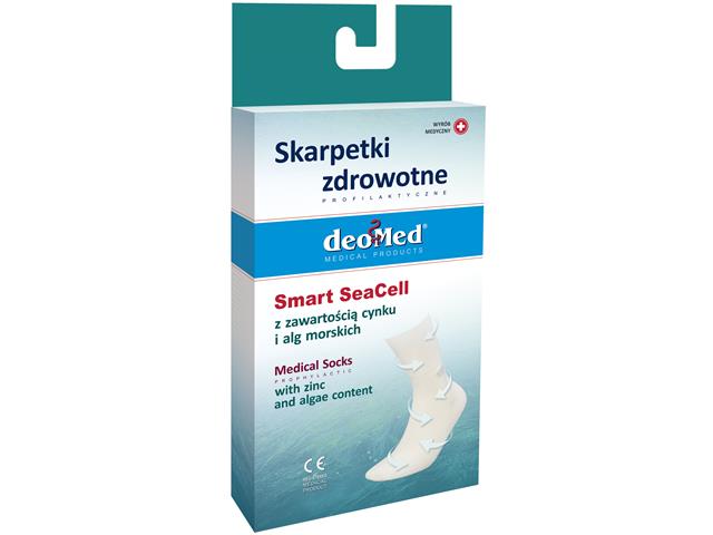 Skarpety SMART SEACELL zdrow.prof. rozm. 35-38 popielaty interakcje ulotka skarpeta - 1 szt. (para)