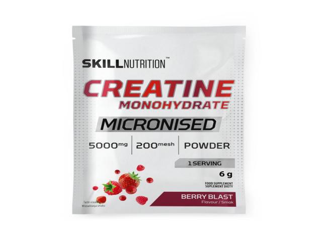 Skill Micronised Creatine Monohydrate berry blast interakcje ulotka proszek  1 sasz. po 6 g