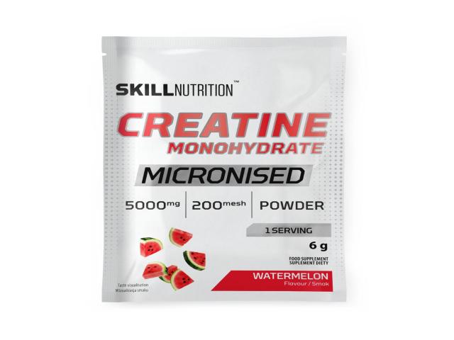 Skill Micronised Creatine Monohydrate watermelon interakcje ulotka proszek  1 sasz. po 6 g