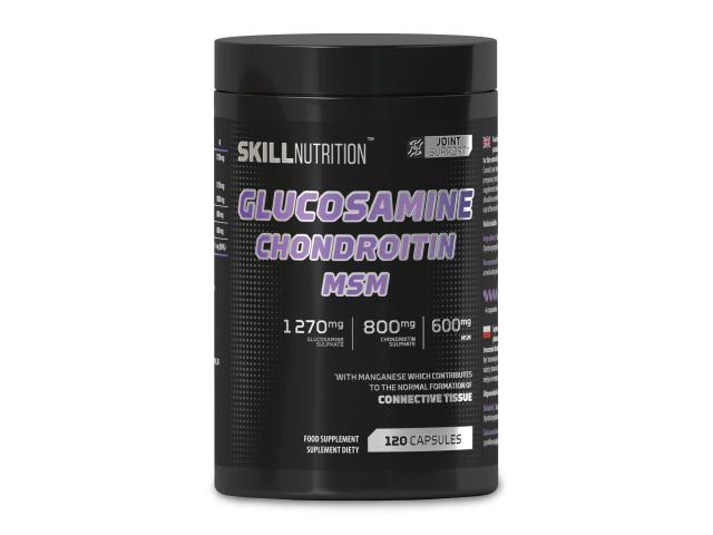 Skill Nutrition Glucosamine Chondroitin MSM interakcje ulotka kapsułki twarde - 120 kaps.