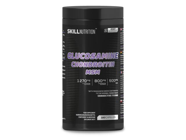 Skill Nutrition Glucosamine Chondroitin MSM interakcje ulotka kapsułki twarde - 180 kaps.