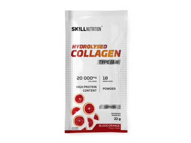 Skill Nutrition Hydrolysed Collagen Type I & III blood orange interakcje ulotka proszek - 22 g