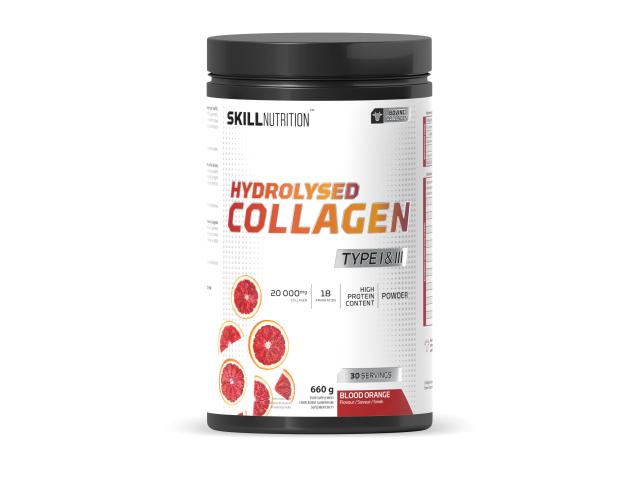 Skill Nutrition Hydrolysed Collagen Type I & III blood orange interakcje ulotka proszek - 660 g
