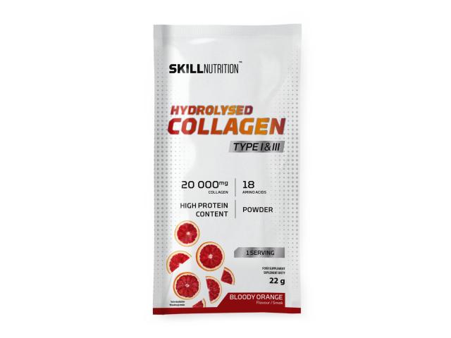Skill Nutrition Hydrolysed Collagen Type I & III bloody orange interakcje ulotka proszek - 22 g