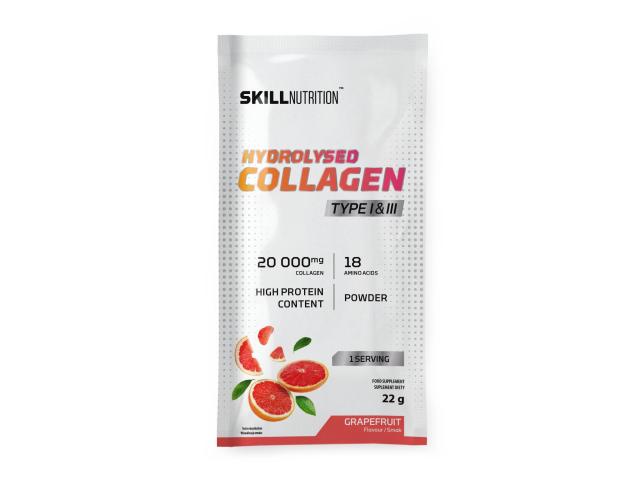 Skill Nutrition Hydrolysed Collagen Type I & III grapefruit interakcje ulotka proszek - 22 g
