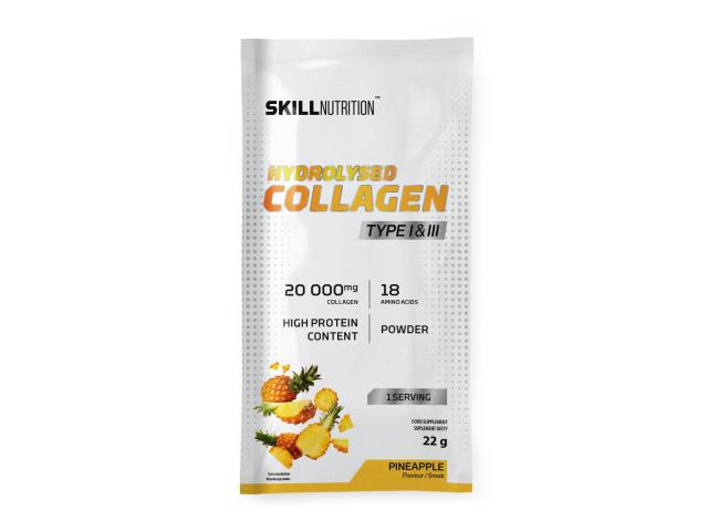 Skill Nutrition Hydrolysed Collagen Type I & III pineapple interakcje ulotka proszek - 22 g