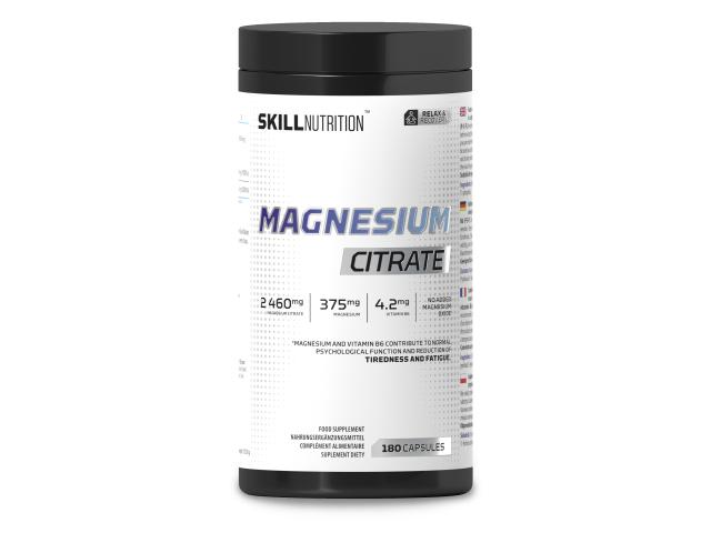 Skill Nutrition Magnesium Citrate interakcje ulotka kapsułki  180 kaps.