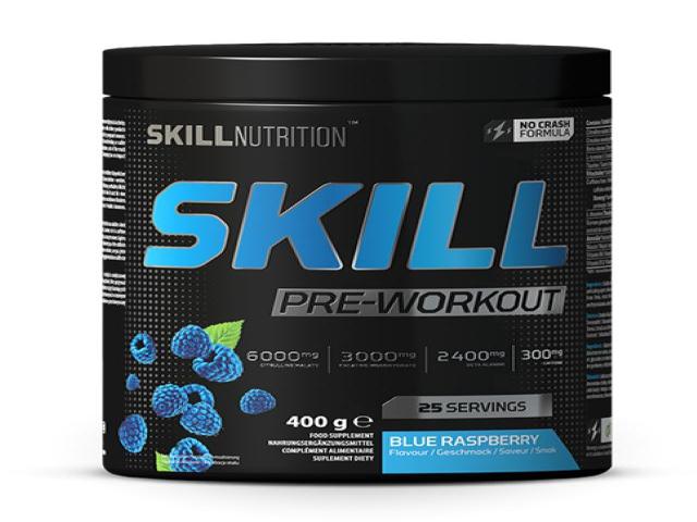 Skill Pre-Workout blue raspberry interakcje ulotka proszek  400 g