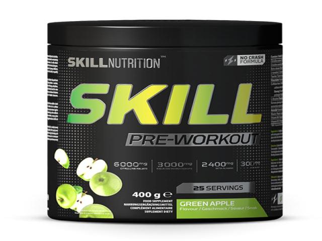 Skill Pre-Workout green apple interakcje ulotka proszek  400 g