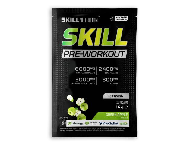 Skill Pre-Workout green apple interakcje ulotka proszek - 16 g