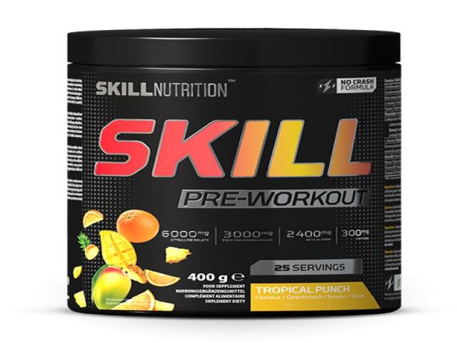 Skill Pre-Workout tropical punch interakcje ulotka proszek  400 g